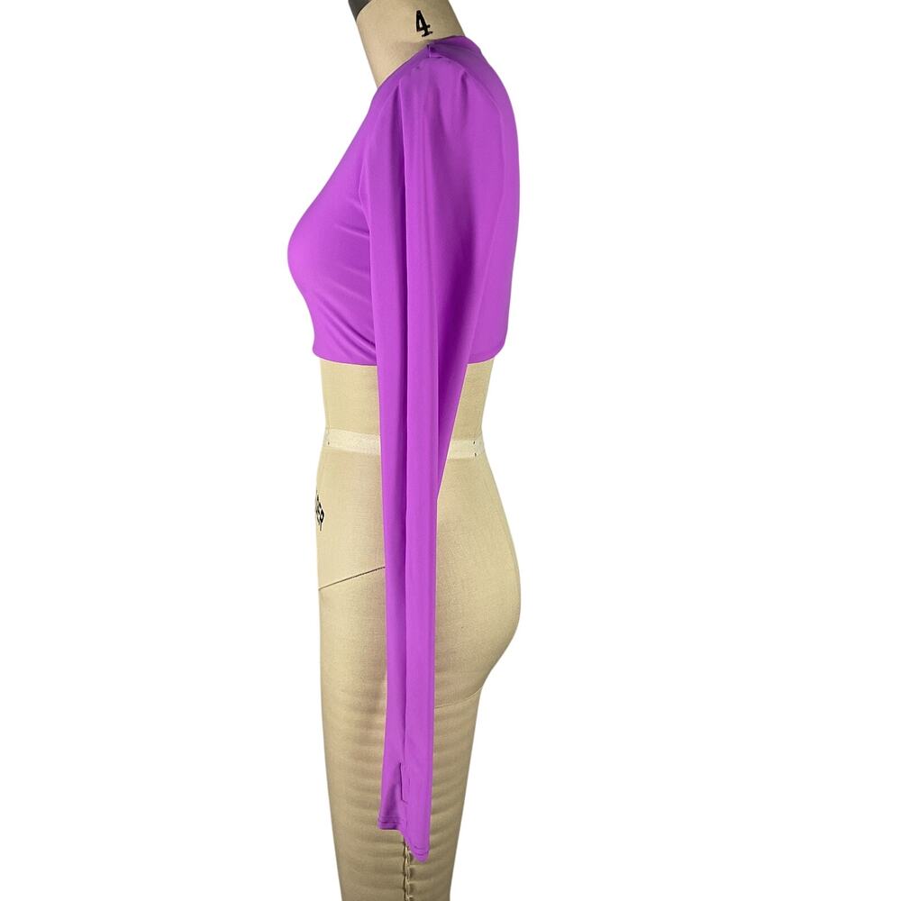 Alex Perry Sleek Purple Deren Crop Top Size US 4/ UK 8 - Picture 4 of 8